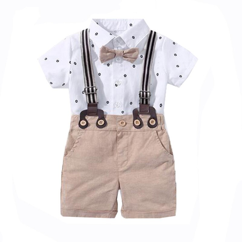 Spædbarn lille barn nyfødt baby dreng tøj sæt første fødselsdag sommer baby dreng tøj sæt børn baby dreng beklædning sæt sommer