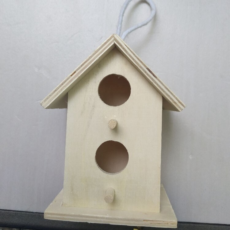 Bricolage en bois oiseau maison créative murale en bois en plein air oiseau nid nichoir en bois boîte