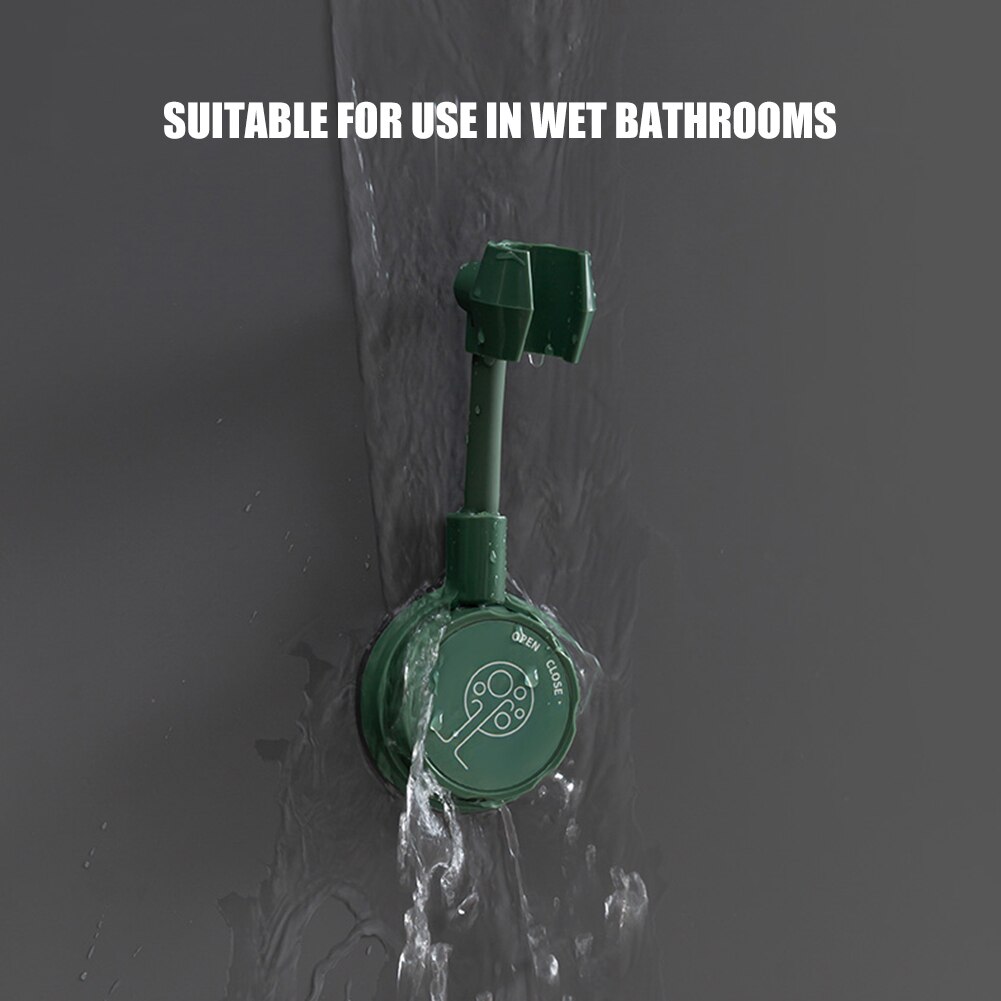 Naadloze douchekop vaste basis haak punch gratis douche montagebeugel houder verstelbare wandmontage badkamer accessoires