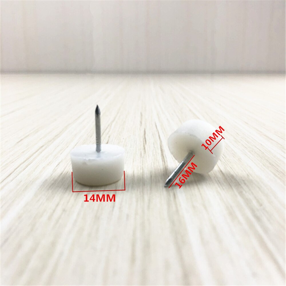 Één centimeter meubel verdikte voet spijker antislip demper voetmat houten stoel 10mm voet spijker