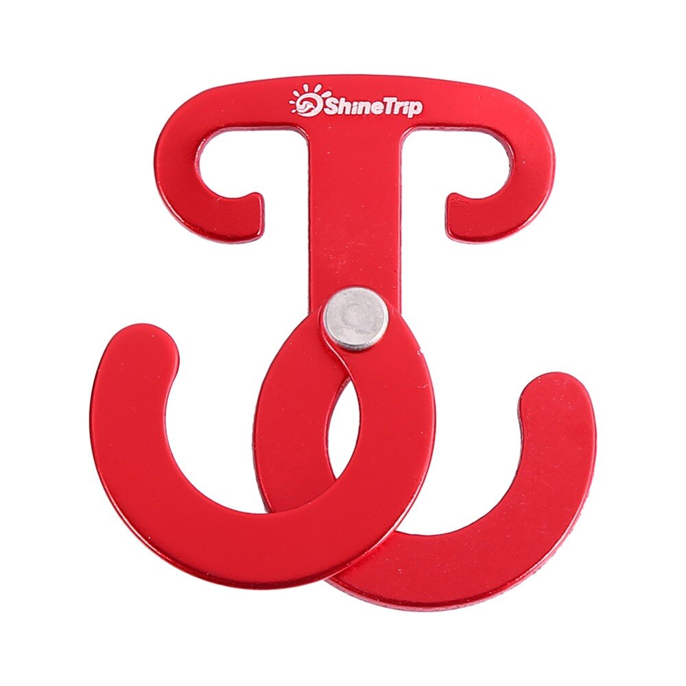 4pcs Multi Functie Alloy Aluminium Camping Tent Touw Gesp Self-vergrendeling Karabijnhaak Spanner Wind Touw Tent Stopper Hanger haak