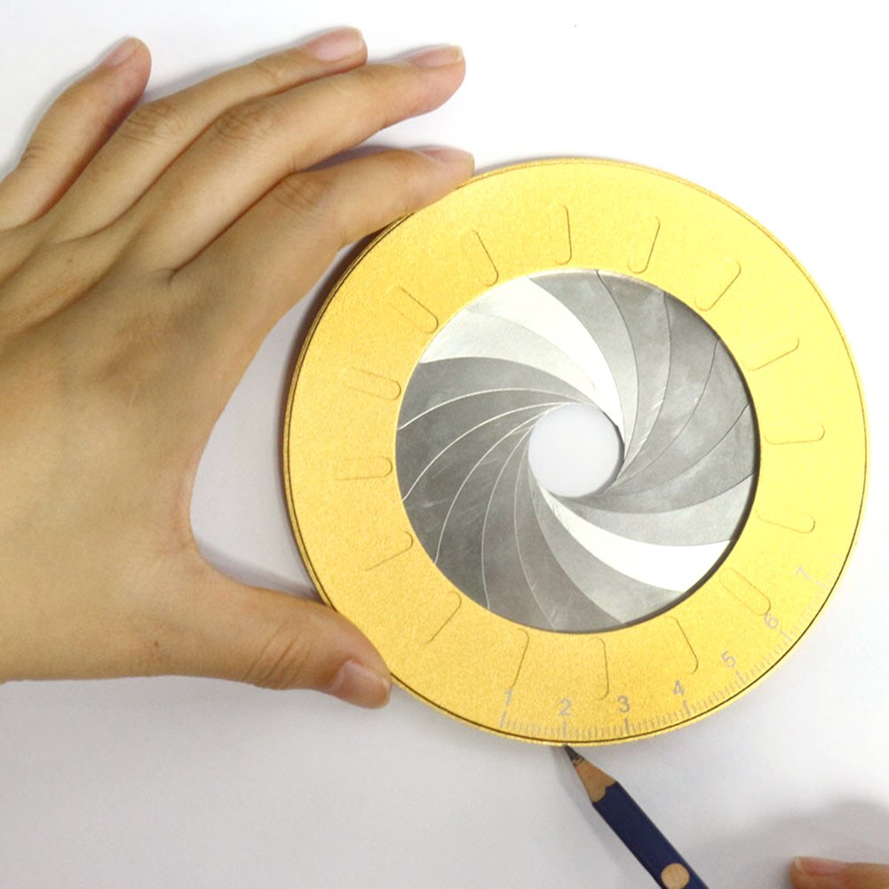 Regla Circular ajustable para dibujar, herramienta de regla de dibujo Circular, fácil de llevar, dispositivos ligeros para carpintería