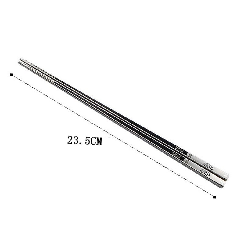 Palillos chinos de acero inoxidable, de dragón deslizante, juego de palillos de comida para sushi, Metal, hierro, coreano, portátil, 1 par