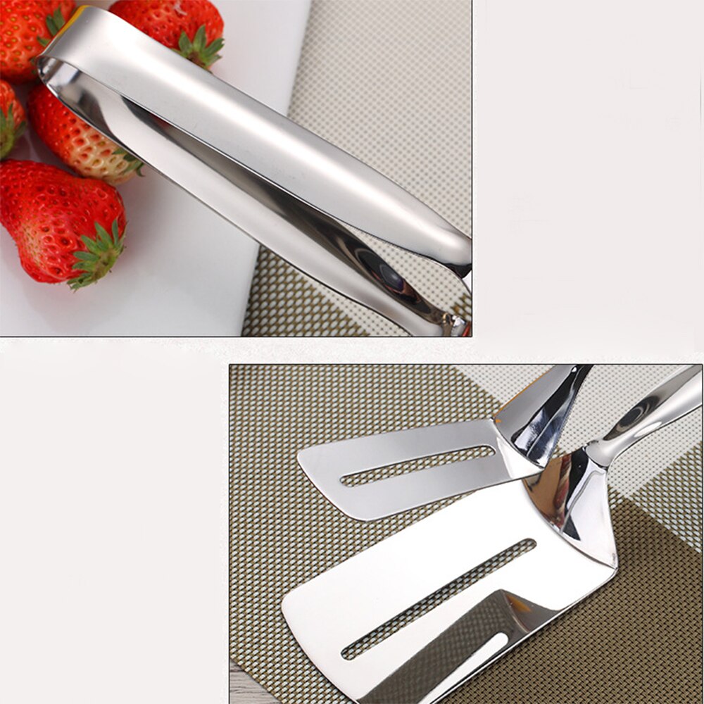 304 Edelstahl Grill Zange gebraten Steak Schaufel Gebraten Fisch Spachtel Schaufel Fleisch Clips Brot Klemme Küche Werkzeuge Zubehör