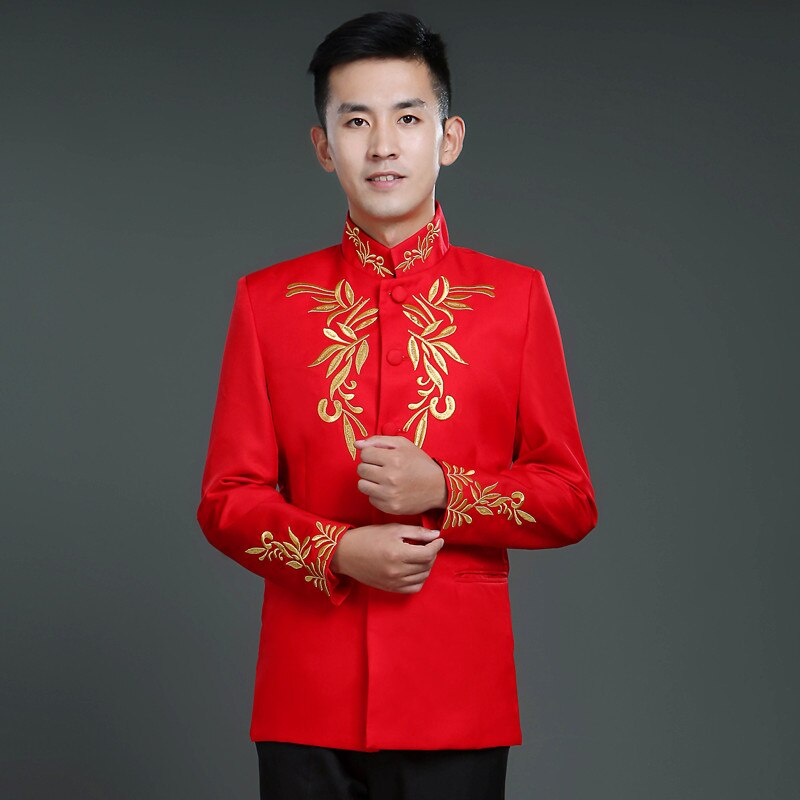 Chinesische Bräutigam Hochzeit Kleid Männer Chinesischen Chinesischen Tunika Anzug verrotten Seetang-dynastie Kostüm Männer Traditionellen Cheongsam oben Kleidung