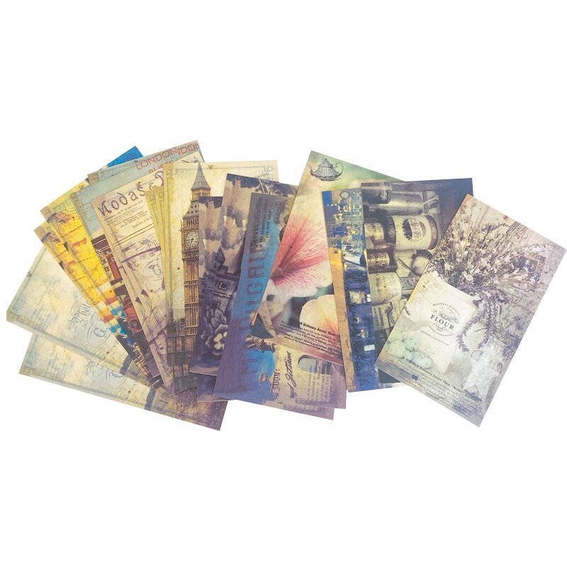 Juego de 6 tarjetas de negocios de París Vintage, tarjetas de felicitación, divertido para estudiantes, suministros de papelería para oficina y escuela