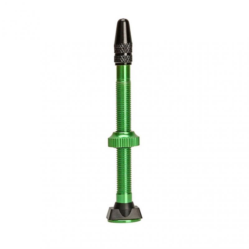 Bicycle Valve For Compatible Road MTB 40/60mm Bicycle Tubeless Tire Aluminum Alloy Vacuum Extension Nozzle Stem Bike Accessories: green-60mm