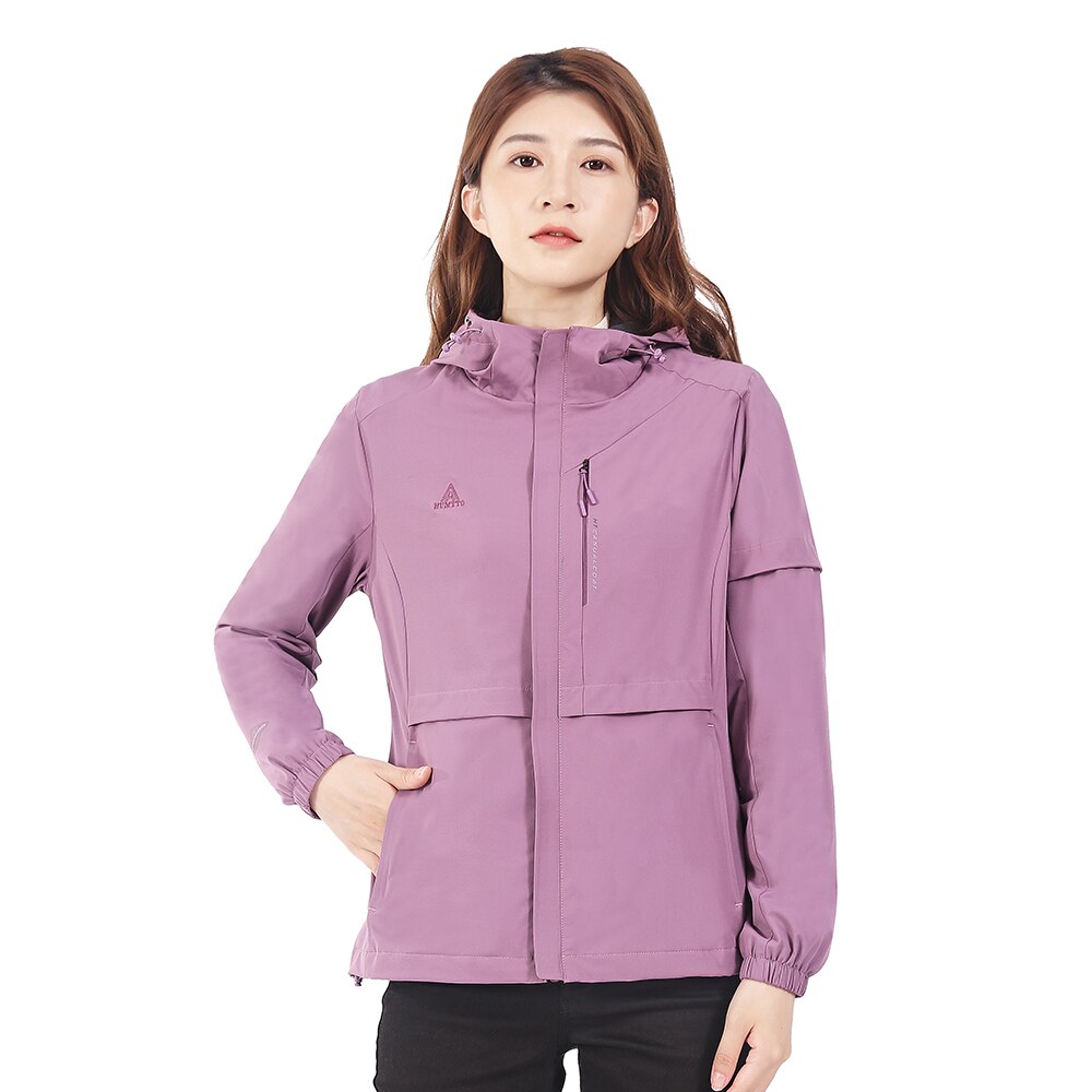 HUMTTO Autumn Winter Jacket Women Outdoor Woman Coats Waterproof Windbreaker Jackets for Womens Keep Warm Windproof Coat: Lavender purple / M