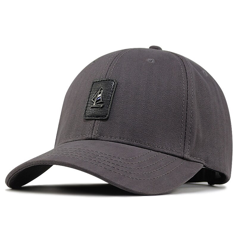 Big Head Men Oversize Large Baseball Hats Dad Outdoors Fishing Casual Sun Cap Women Cotton Snapback Caps: L / GRAY