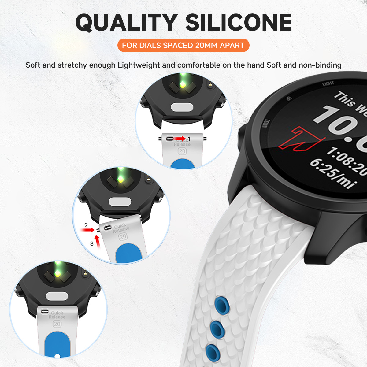 20mm Band Voor Huawei Horloge GT3 42mm/GT 3 Pro 43mm Polsband Correa voor Huawei GT2 42mm Siliconen Horlogeband Sport Armband