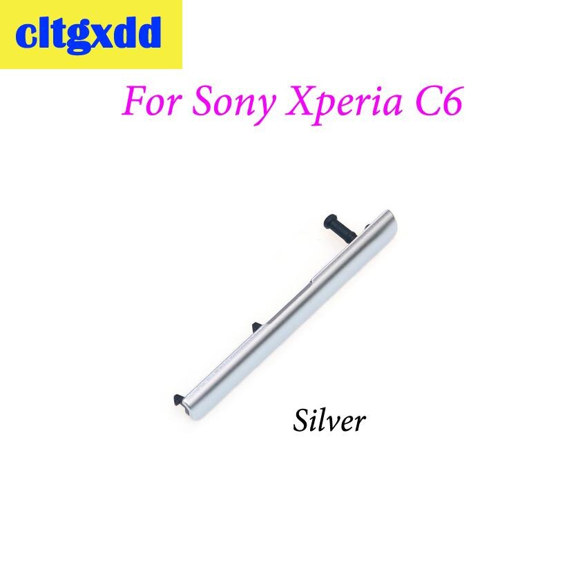Puerto de tarjeta Sim cltgxdd Dower Me + tapa de enchufe de polvo de ranura de Puerto SD para Sony Xperia XA Ultra C6 F3216 F3215 F3211 F3212 F3213: Silver