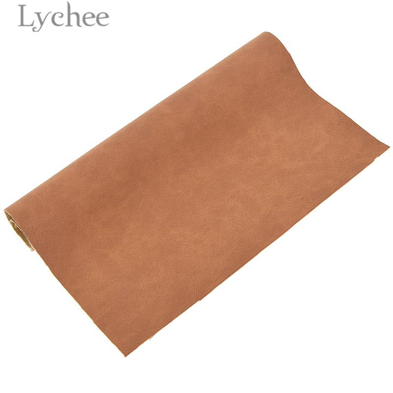 Lychee life 21 x 29cm a4 imiteret ruskind pu-stof flerfarvet vandtæt syntetisk læder gør-det-selv-materiale til håndtaske bælter tøj