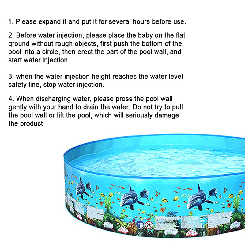 Piscine pour enfants enfant en bas âge bébé piscine jardin maison imprimé piscines GQ