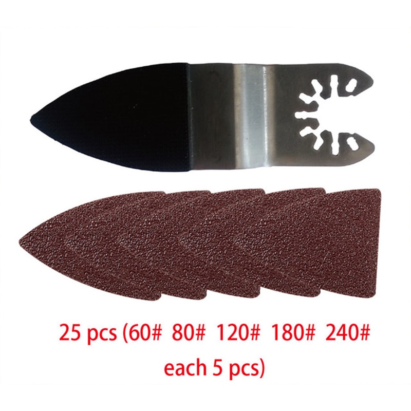 Triangular Sander Power Tool Accessories Multi-Function Sanding Pad 60-240 Grit Polishing Oscillating Multitool Sandpaper Disk