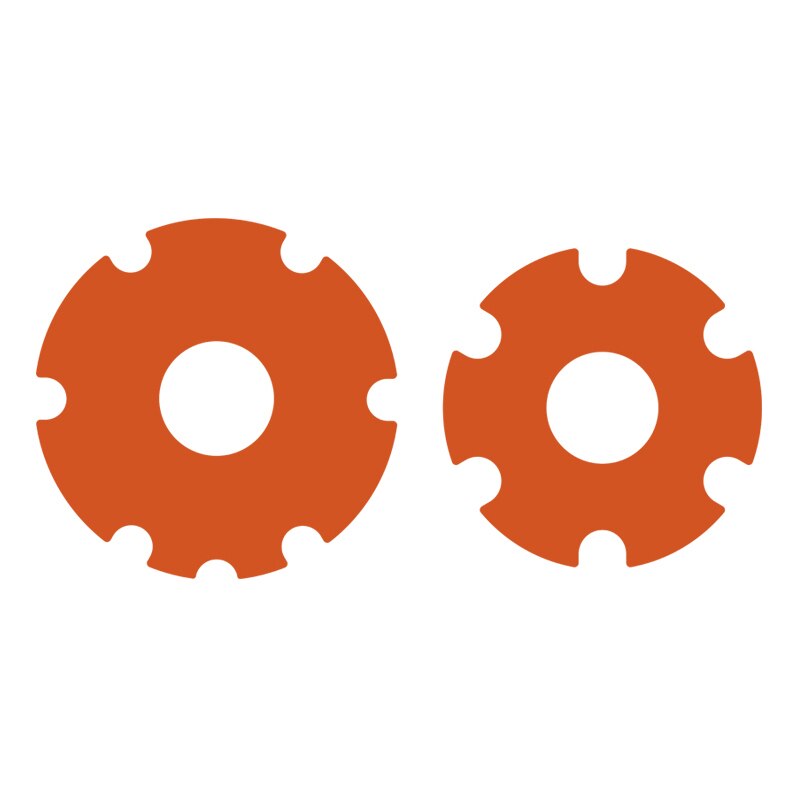 1Pair Scooter Front Wheel Sticker Motor Protective Cover Shell Kick for M365 Pro: Orange