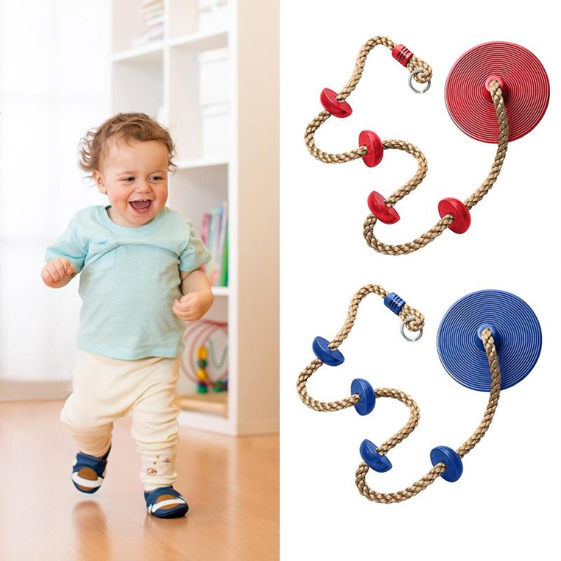 Disco mono cuerda para columpio seguro interior gimnasio tipo jungla al aire libre Reino Unido disco columpio asiento con plataforma plástico colgante columpio conjunto niños juguete