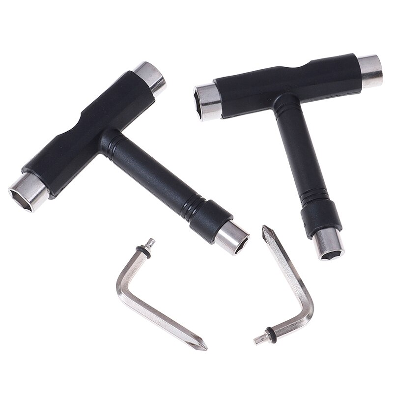 2 pieces/set of multifunctional skateboard and roller skating T tool all-in-one spanner high repair tool