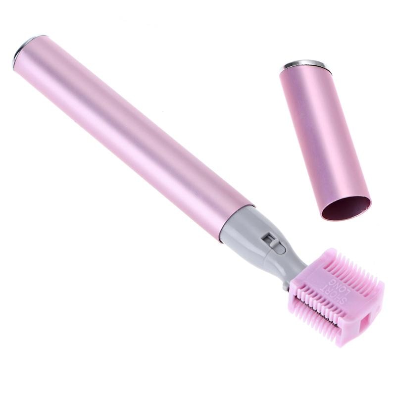 Professionele Draagbare Mini Wenkbrauw Trimmer Body Scheerapparaat Wenkbrauw Scheermes Haar Remover Voor Vrouwen Dames: Pink
