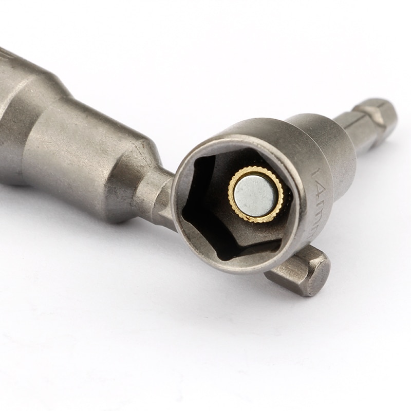 65mm Length Electric Power Magnetic Screwdriver Nut Driver Set Impact 1/4" Hex Shank Metric Wrench Socket Bit Crv 6-29mm