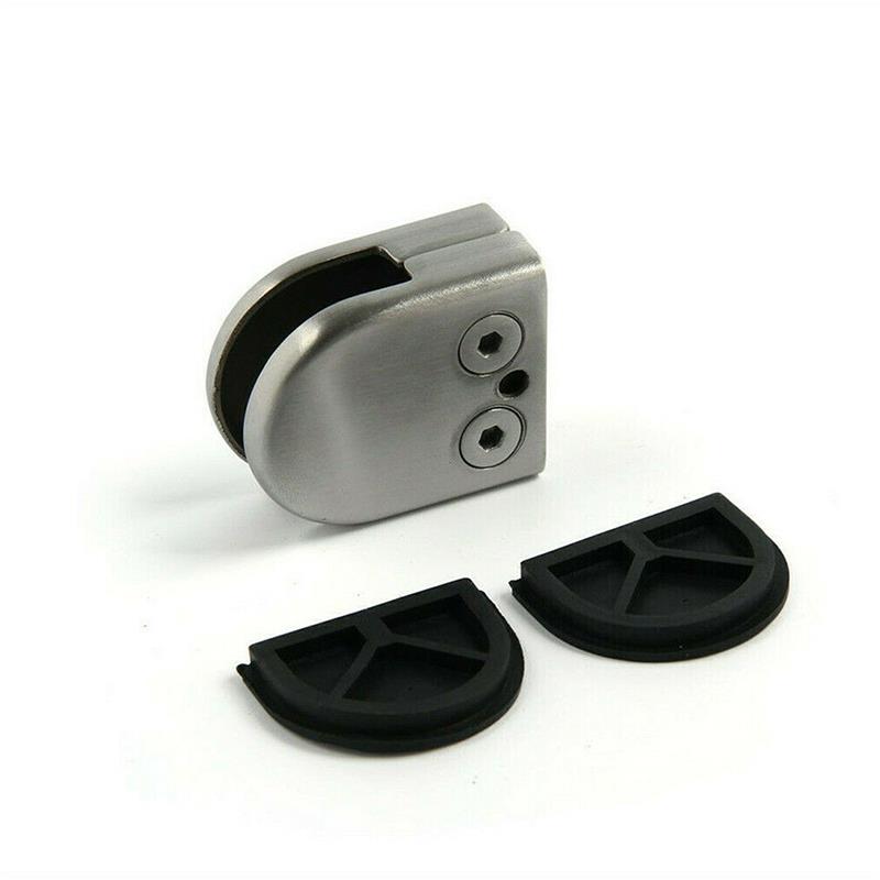 1pc Stainless Steel Glass Clamp Holder For Window Balustrade Handrail Window Balustrade Staircase L/M/S Size