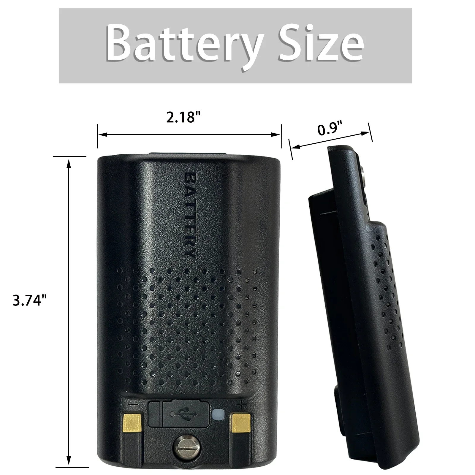 Baofeng UV-17 Pro Max Thicker Battery 3800mAh Type-C Charging BL-17UV Plus Rechargable Li-ion Batteries For UV-17M UV-17L Radios