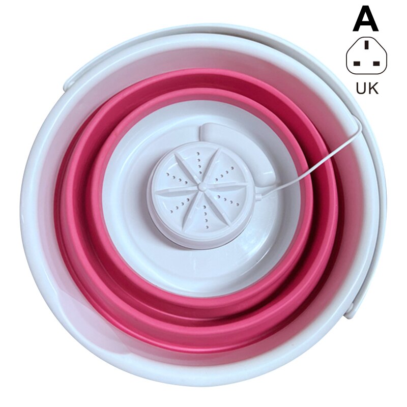 Portable Mini Turbo Washing Machine with Foldable Tub Compact Lightweight Travel Laundry Washer YE