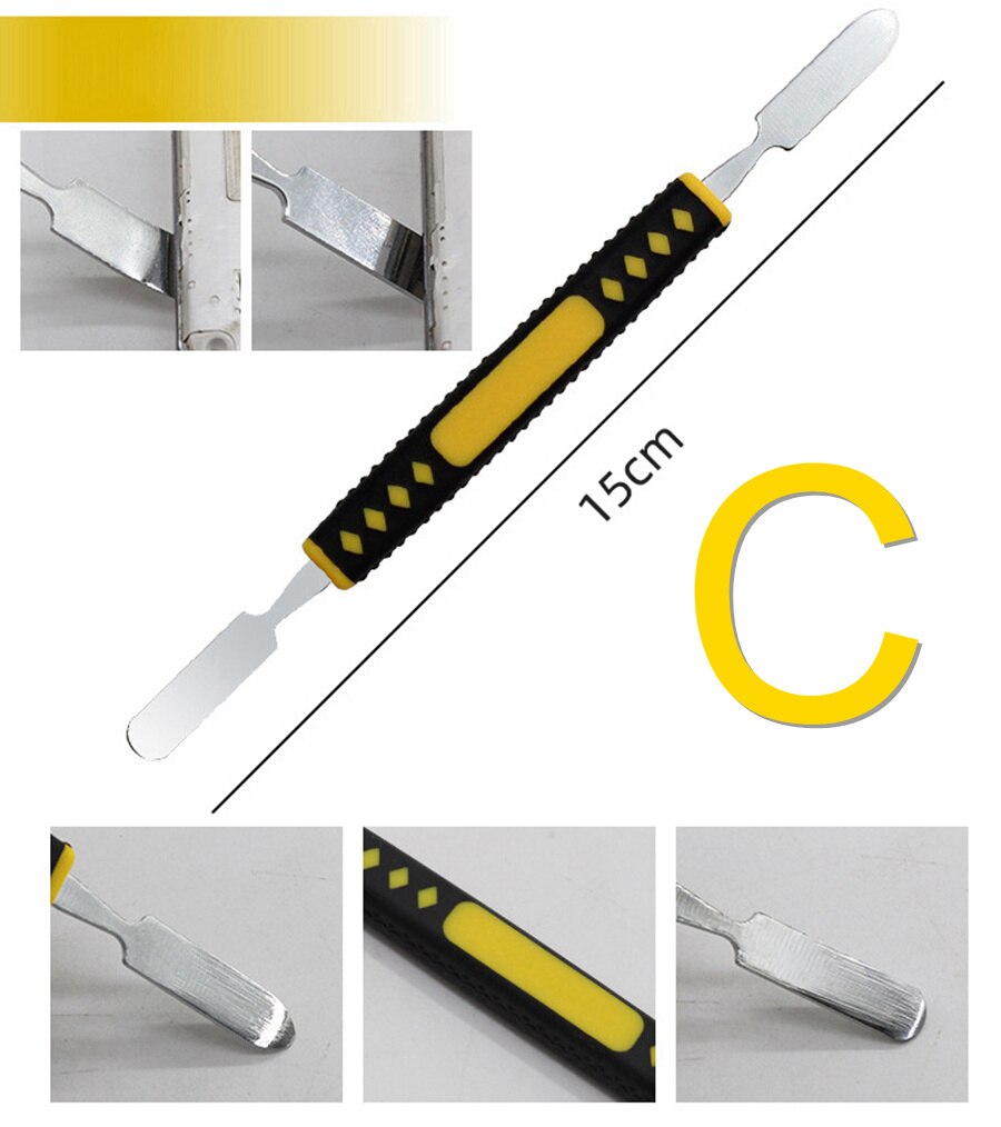 6Pcs Dual Heads Metal Spudger Koevoet Handgereedschap Set Demontage Voor Mobiele Telefoon Notebook Koevoet Prying Opening Repair Tool kit