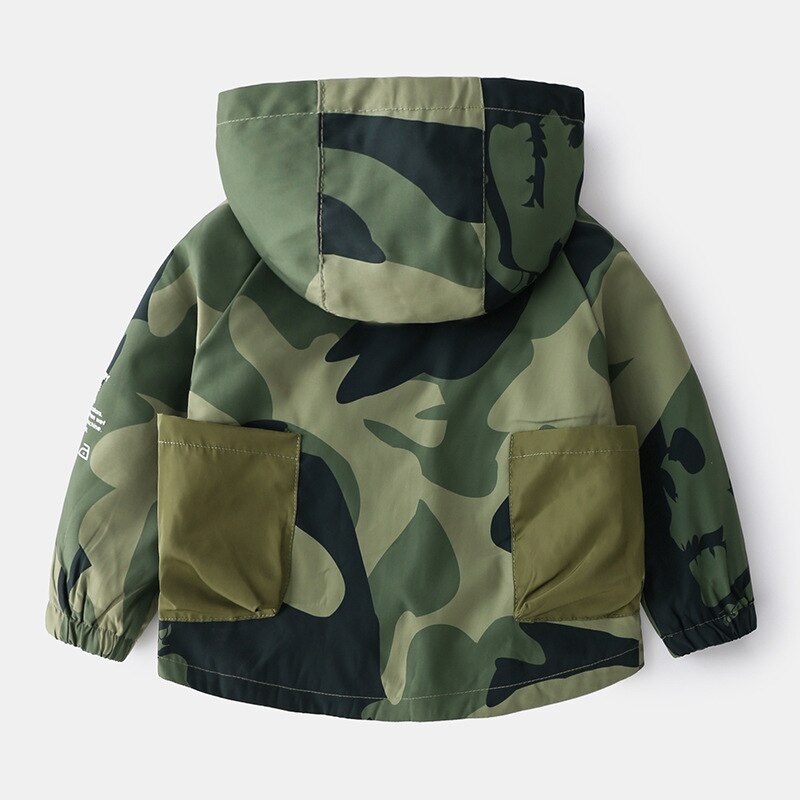 Printemps Garçons Vestes De Vêtements D'extérieur Pour Enfant Mignon Coupe-Vent Adolescentes Vêtements Camouflage Enfants Manteaux À Capuche