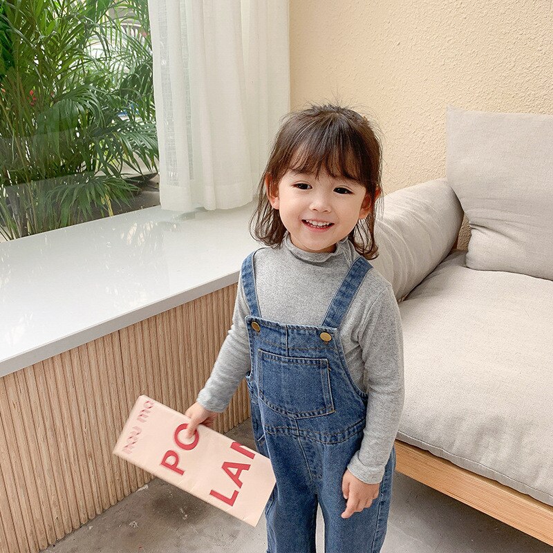 Kinderen Overalls Jongens Meisjes Denim Broek Lente Herfst Alle-Match Jeans Peuter Kids Losse Overalls