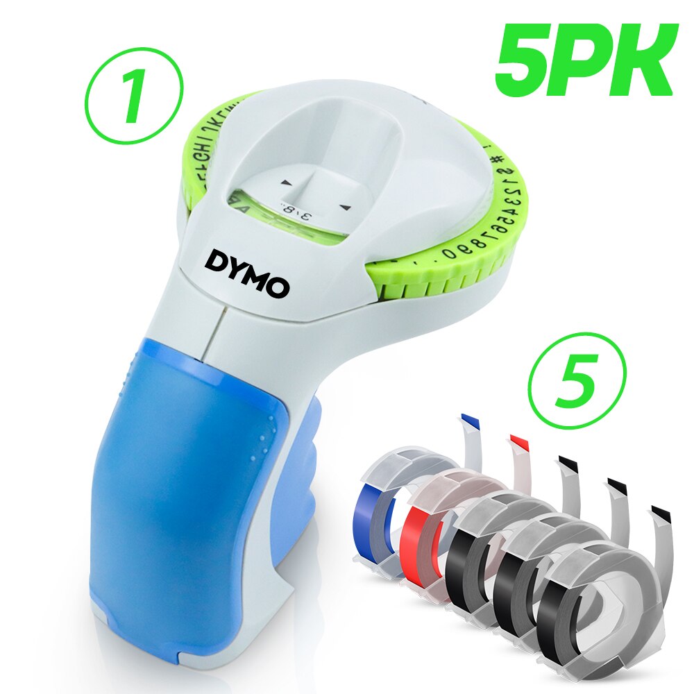 Dymo 12965 ręczna drukarka etykiet 9mm 3D tłoczenie taśma z etykietami do Dymo maszyna do etykietowania ręczna drukarka do etykiet 12965 DIY etykieta wstążka: 14