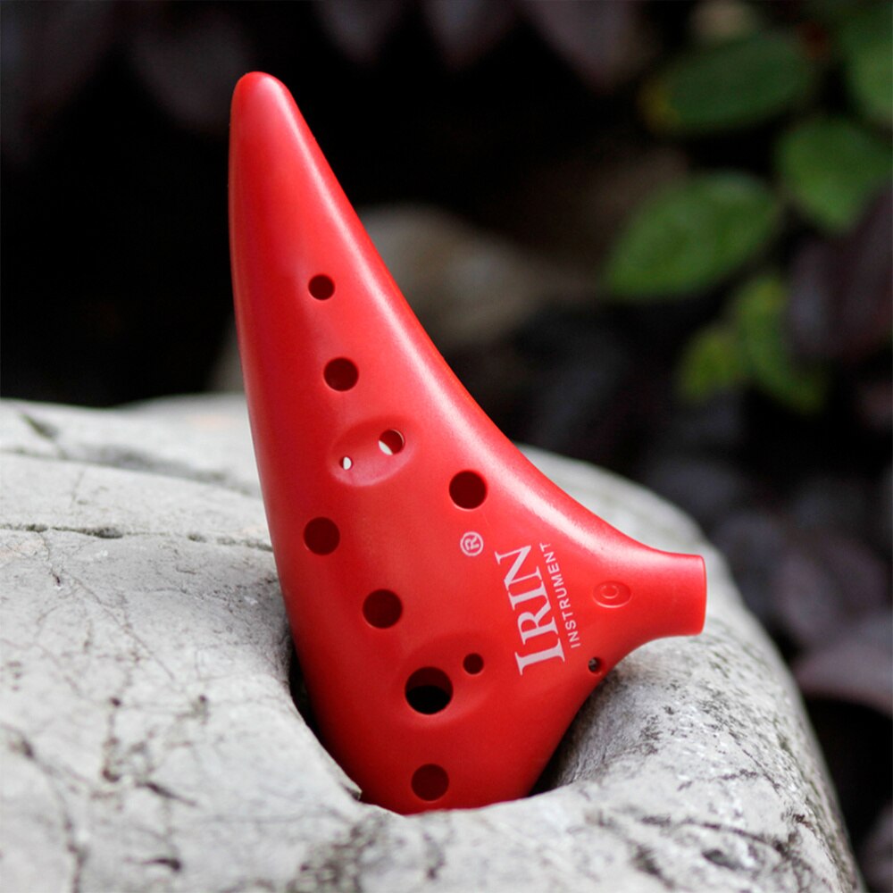 12 Gaten C Ocarina Muziekinstrument Met Opbergtas Abs Materiaal Ocarina Klassieke Ocarina Alto C Abs Ocarina Voor Beginner (Groen