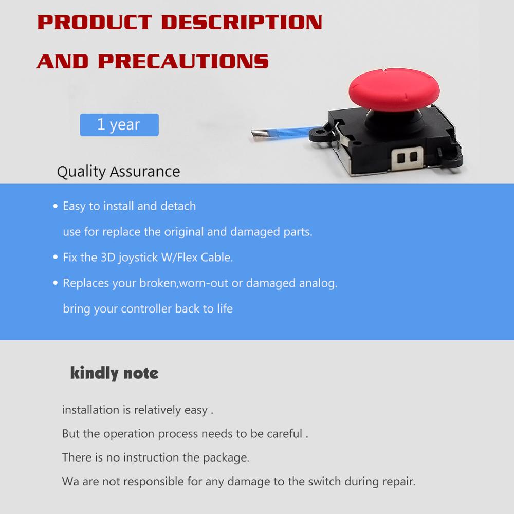 Nintend Switch Analoge Joystick Originele Vervanging 3D Joystick Thumb Stick Joystick Sensor Module Voor Nintendo Switch