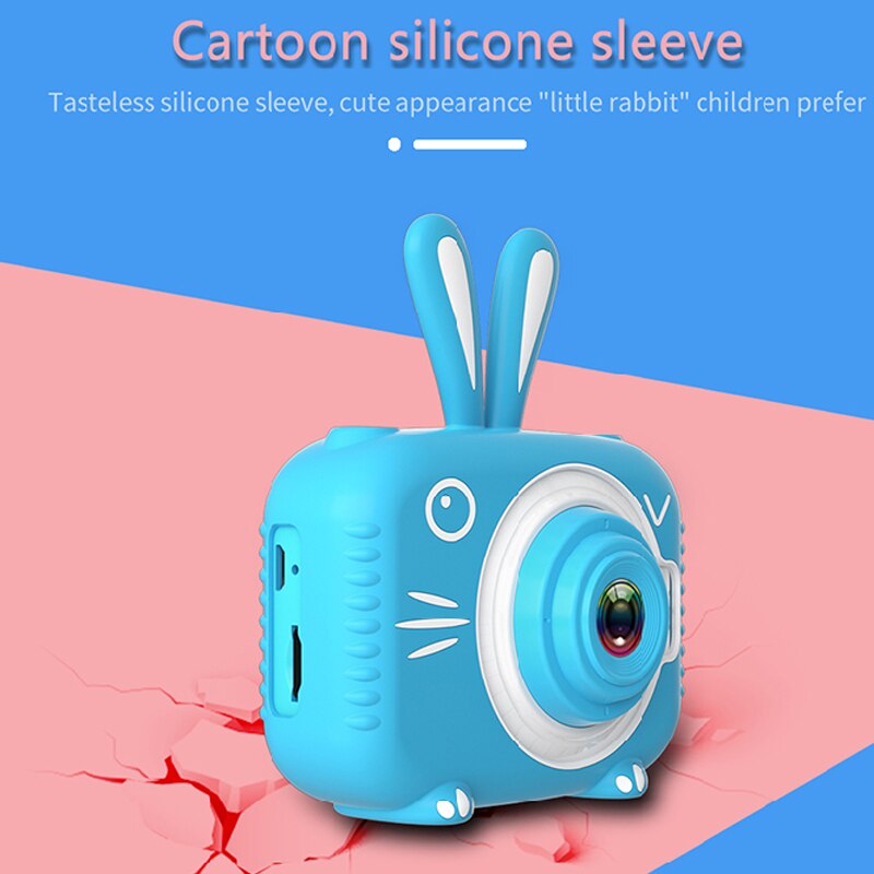 Kinderen Foto Camera Met Cartoon Beschermhoes Mini Digitale Camera Voor Meisjes Jongens Grappige Elektronische Speelgoed Kinderen