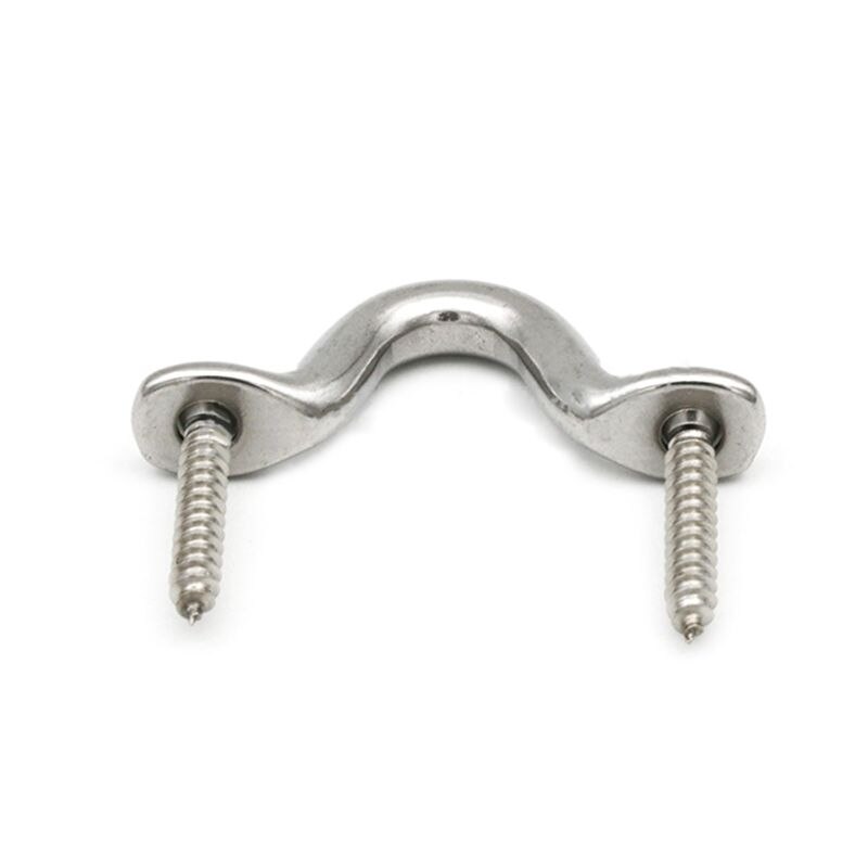 10 st  m5 304 rostfritt stål pad öga rem för båt dörrhandtag pull dörrbeslag knopp handtag