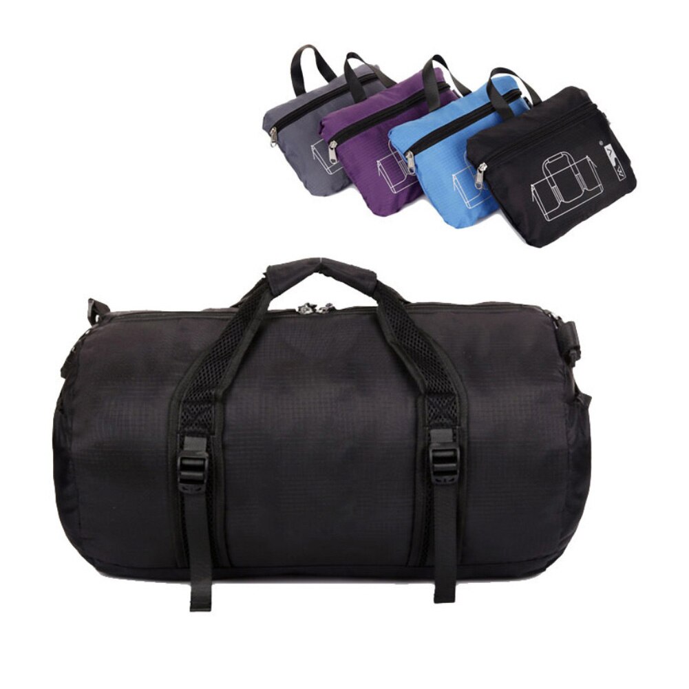 Nylon Travel Bag Large Capacity Vintage Luggage Bag Women Men Folding Zipper Travel Bag Handbag Sports Fitness Luggage