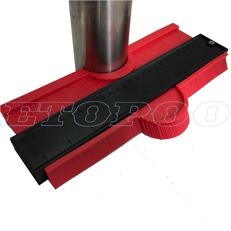 10inch 250mm plastic Contour Profile Gauge Tiling Laminate Tiles Edge Shaping Ruler metal Contour Duplicator Gauge