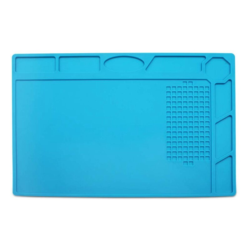 Soldering Mat Solder Pad Insulation Silicone Mat Anti Static for Soldering Brazing Repair Tool Welding Past: Default Title
