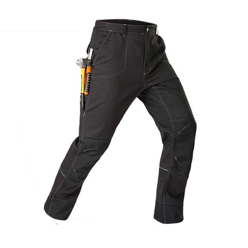 Pantalones de trabajo de , traje de soldadura funcional con múltiples bolsillos, resistente al desgaste, a prueba de suciedad, antichispa, antiabrasión, antiquemaduras