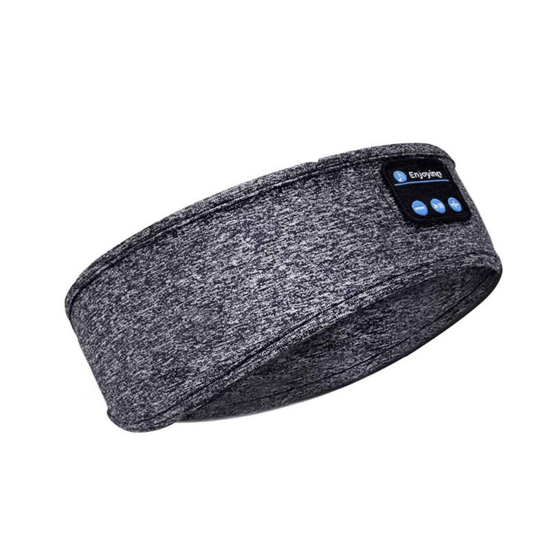 Casque d'écoute Bluetooth sans fil, bandeau de sommeil, chapeau doux et , casquette intelligente de sport, haut-parleur intelligent, écharpe stéréo, avec micro, en stock: Upgrade  grey