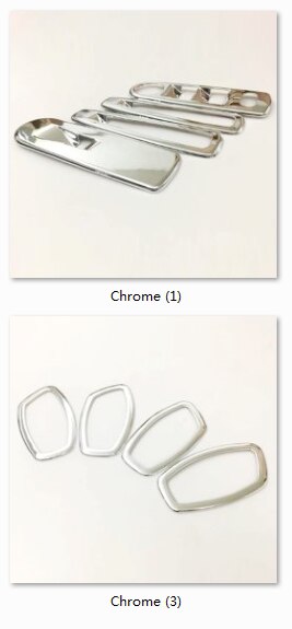 Abs chroom voor renault captur auto styling accessoires deur raam glas lift bedieningsschakelaar paneel afdekking trim: Type 1