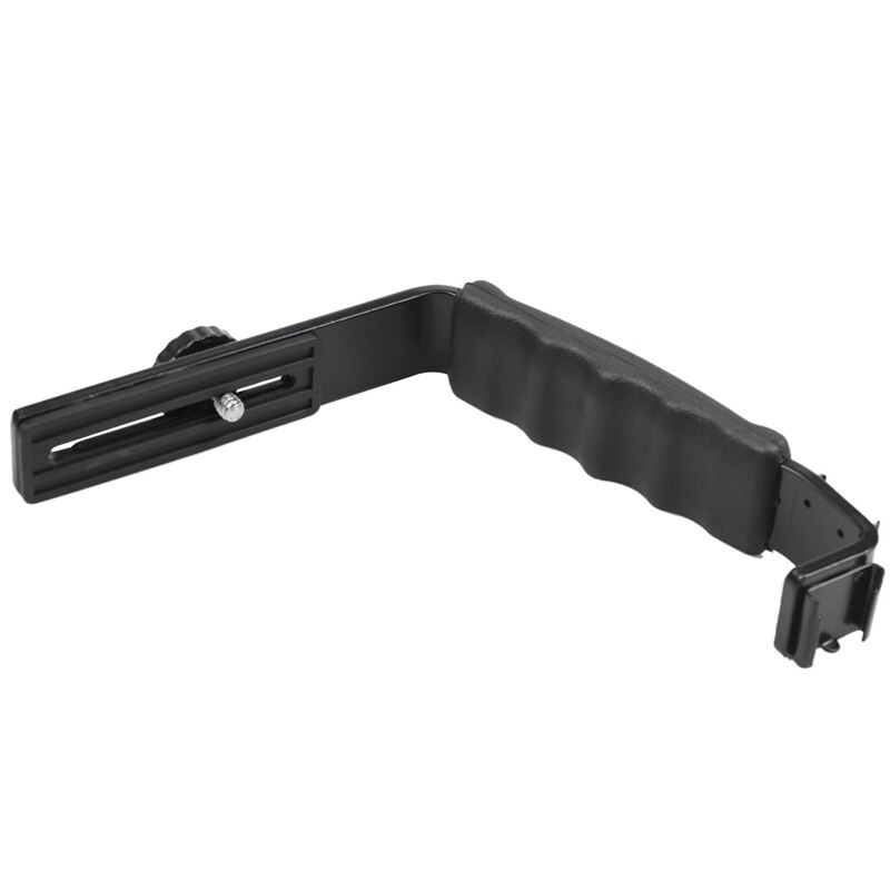 Photo Flash Video Camera Grip Handle L Handle With 2 Standard Side shoe Mount the holder DSLR