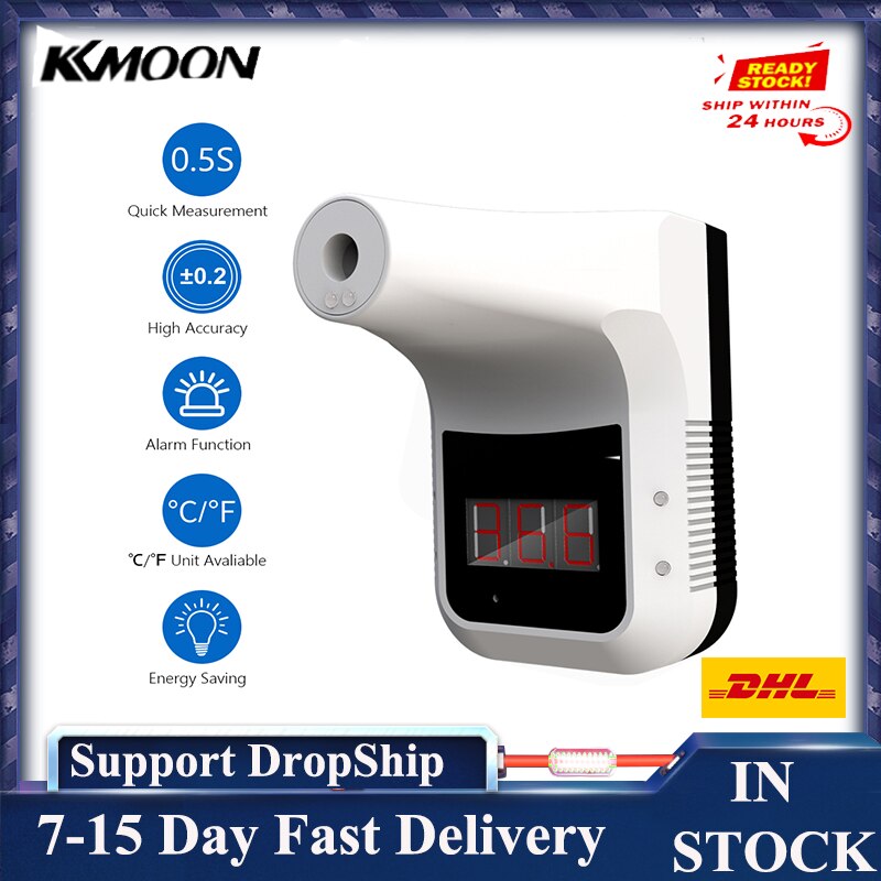 Non-contact IR Infrared Sensor Forehead Hanging Wall Mount LCD Digital Infrared Thermometer High Precision Temperature: type 1