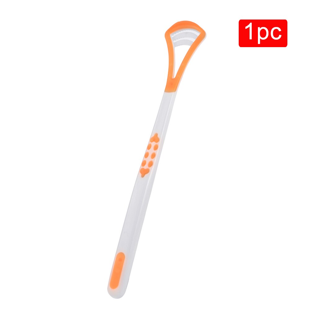 Tong Brush Cleaner Oral Care Tong Schraper Hygiëne Mond Tool Duurzaam Plastic Tong Schoonmaken Tool Verwijderen Tong Jas: orange
