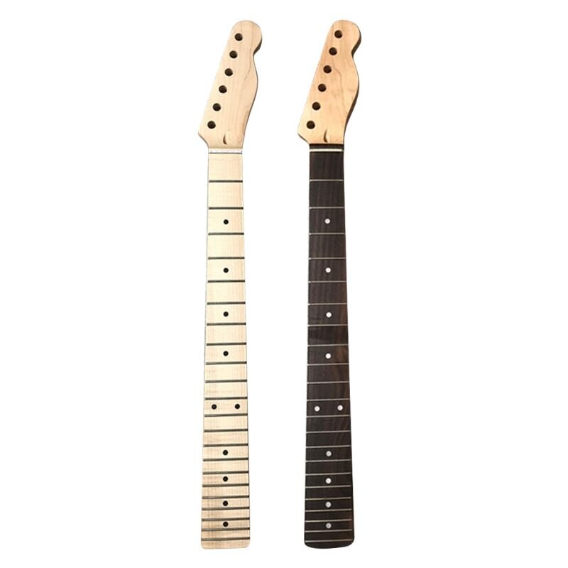 TL manche de manche de guitare électrique 22 frettes en bois d&#39;érable et de rose pour Kit Luthier, directe