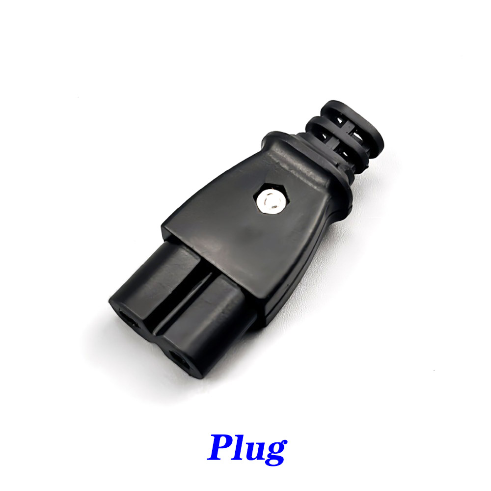 1-5 stuks  c8 mannelijke stopcontacten  c7 vrouwelijke stekkers stopcontact ingebouwde elektrische connector connector 35mm*15mm ac 2.5a 5a 250v: Donkergrijs / 5-9 stuks