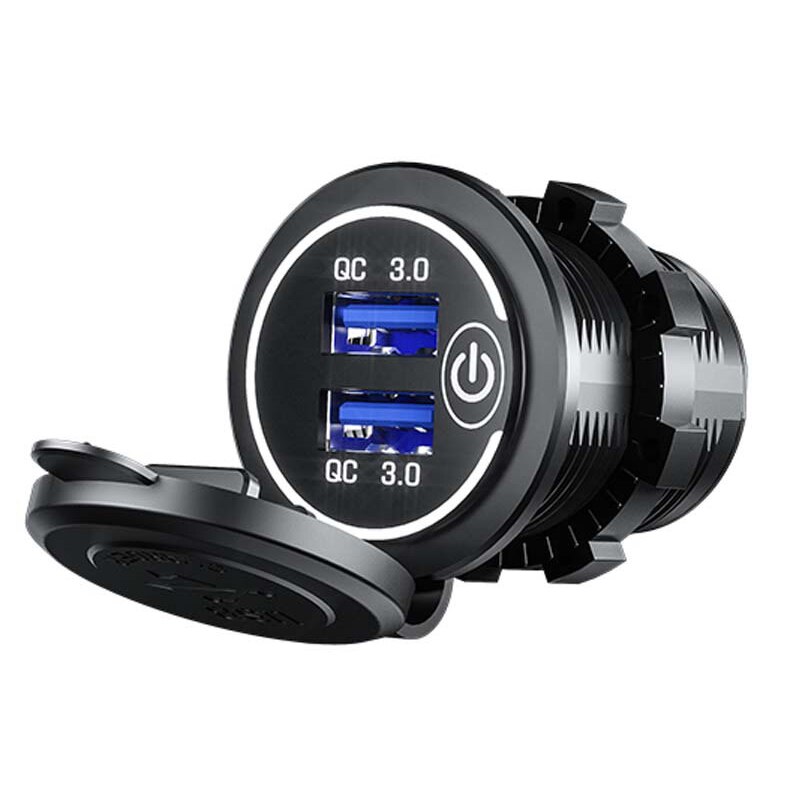 Car USB Car sockets Quick 3.0 Universal Charging in car 2 Port mobile phone for samsung 11 7: G357823A