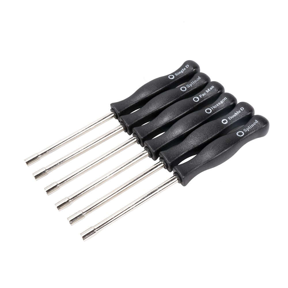 Kit 3 Outils De Réglage Carburateur - Pac-Man, Double D, Cannelé, Pour Petits Moteurs 2 Temps, 50 Heures
