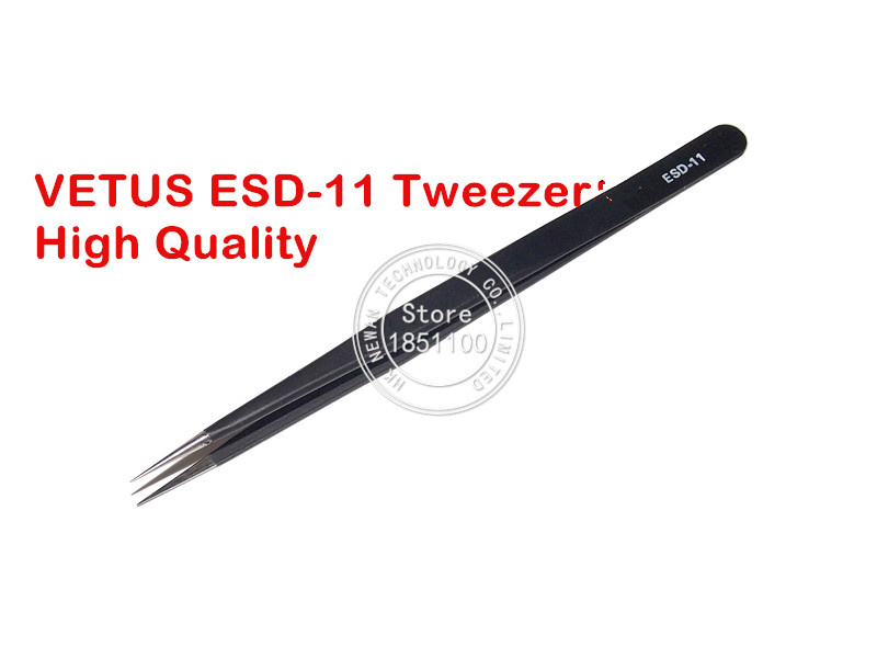 Highly Commend Repairing Maintenance Tools Tweezers ESD 11 Anti-acid Non-corrosive Stainless Steel Tweezer