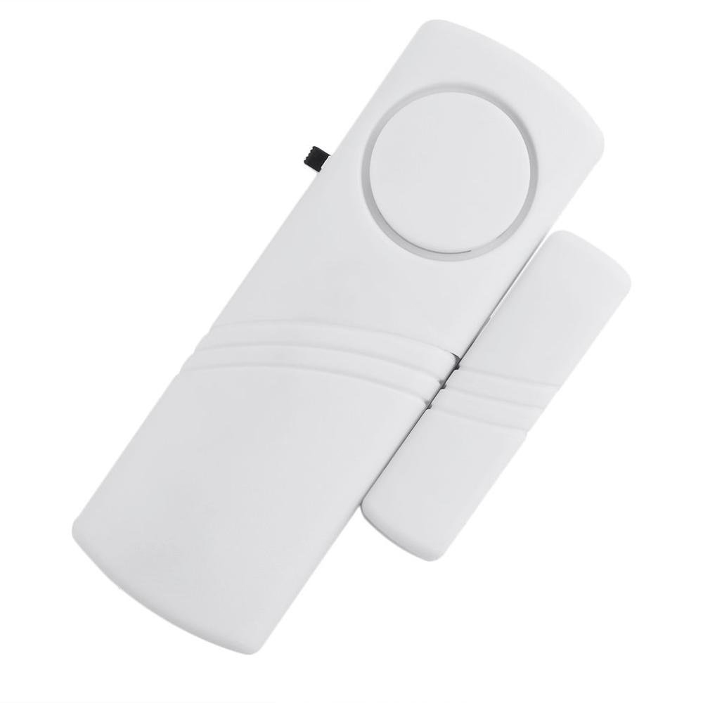 Door Window Wireless Burglar Alarm with Magnetic Sensor Home Safety Wireless Longer System Security Device White