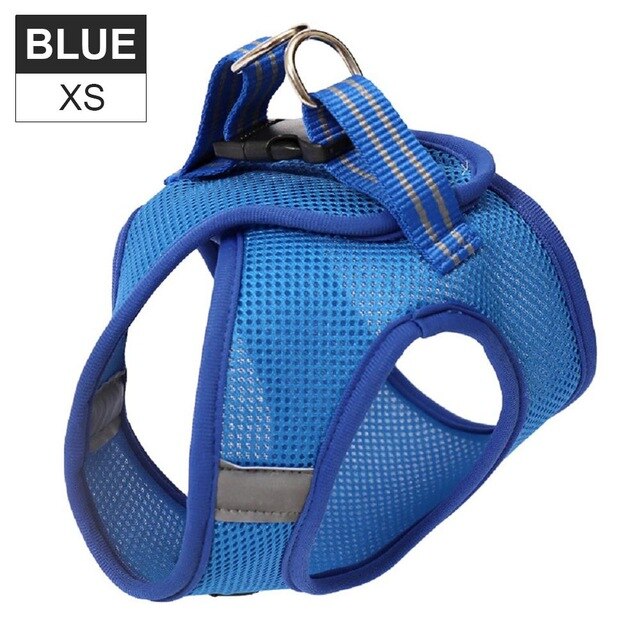 Harnas strepen verstelbaar super kattenharnas ademend jack zacht en comfortabel harnas met reflecterend xs oranje raster: 12